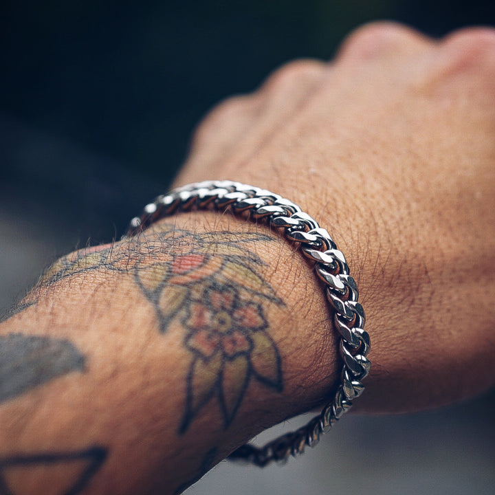 pulsera de plata hombre